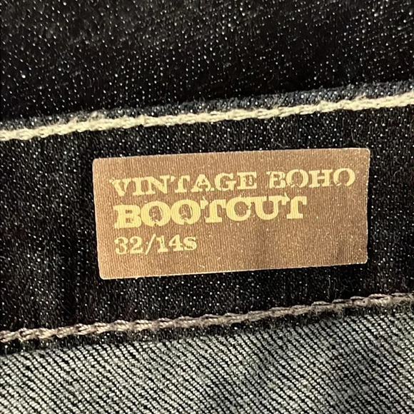 Nine West | Vintage Boho Bootcut denim jeans Women’s size 14S/32 short/petite - Picture 5 of 9